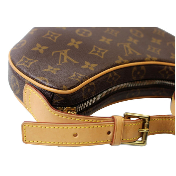 LOUIS VUITTON Croissant PM Monogram Canvas Shoulder Bag Brown