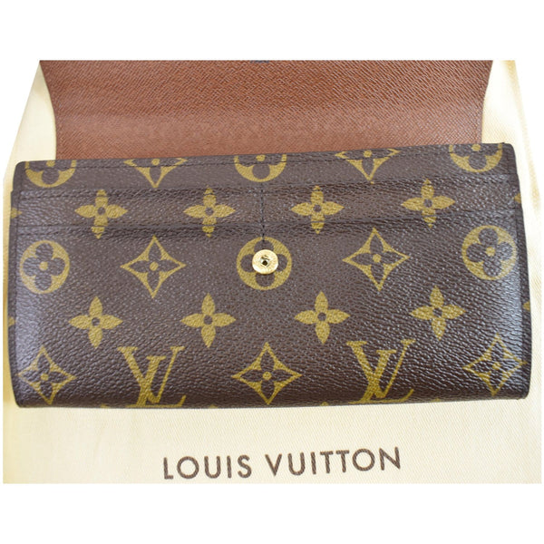 LOUIS VUITTON Monogram Canvas Sarah Wallet Brown