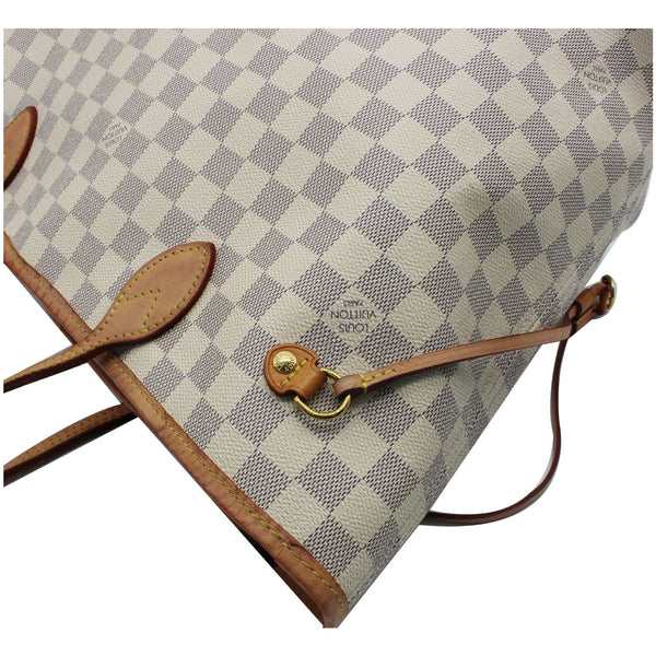 Louis Vuitton Neverfull MM Damier Azur Tote Shoulder Bag