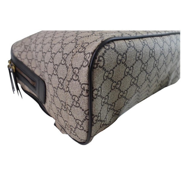 GUCCI Kingsnake Print GG Supreme Backpack Bag Beige 419584