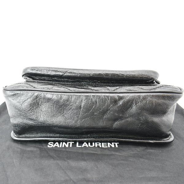 Yves Saint Laurent Niki Medium Leather Crossbody Bag Black
