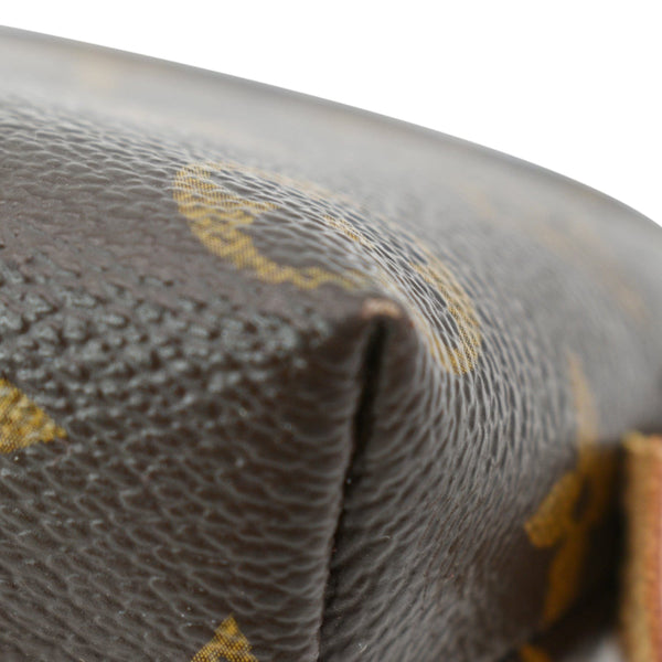 LOUIS VUITTON Monogram Canvas Cosmetic Pouch Brown