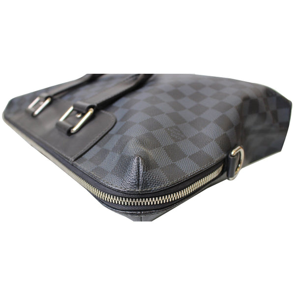 corner look Lv Porte Documents Jour Damier Cobalt Bag