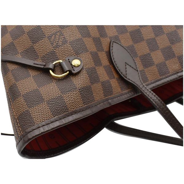 LOUIS VUITTON Neverfull MM Damier Ebene Tote Bag Brown