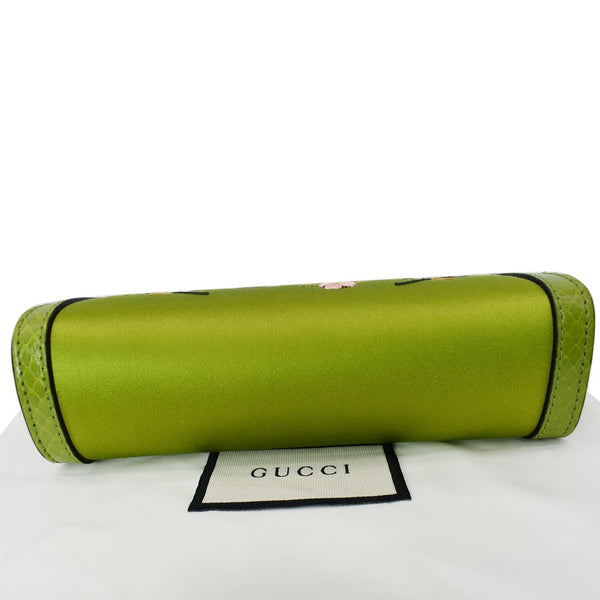GUCCI Ophidia Silk Embroidered Floral Mini Shoulder Bag Green - Hot Deals