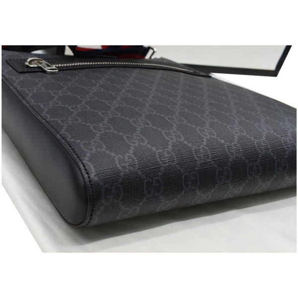GUCCI GG Supreme Square Messenger Bag Black 474137