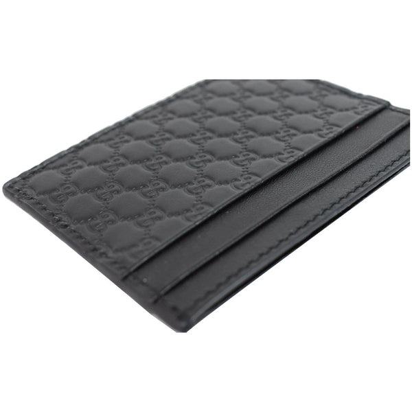 Gucci Microguccissima Card Case Black - top preview