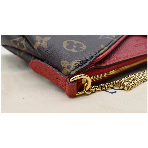 Louis Vuitton Pallas Monogram Canvas Clutch Crossbody Bag
