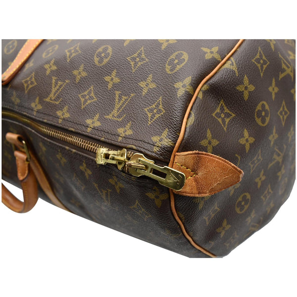 LOUIS VUITTON Keepall 60 Monogram Canvas Travel Bag Brown