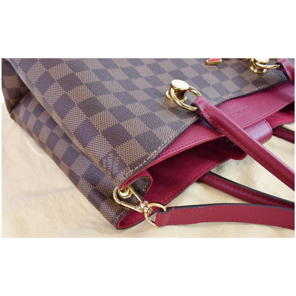 LOUIS VUITTON LV Riverside Damier Ebene Shoulder Bag Red