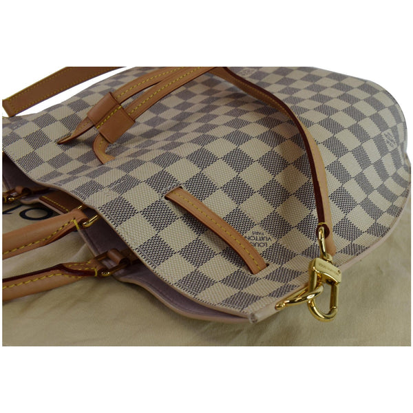 LOUIS VUITTON Girolata Damier Azur Shoulder Bag White