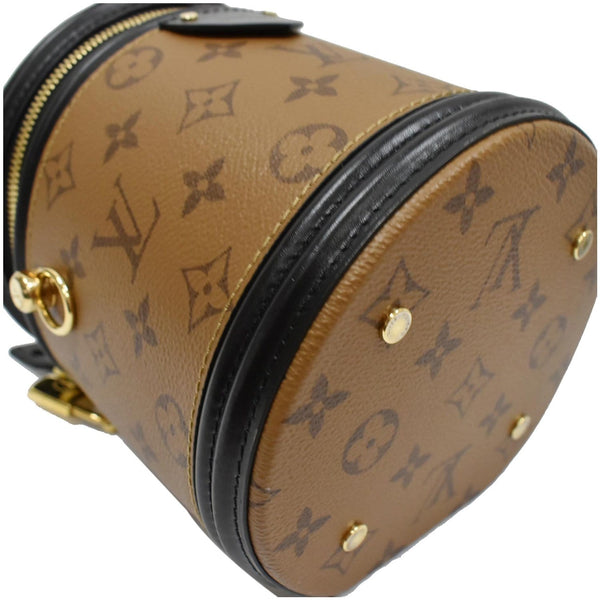 LOUIS VUITTON Cannes Reverse Monogram Canvas Satchel Bag Brown