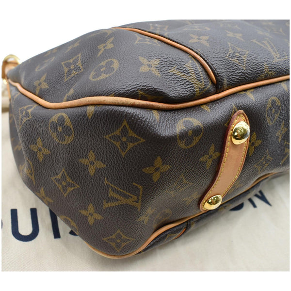 LOUIS VUITTON Galliera PM Monogram Canvas Shoulder Tote Bag Brown