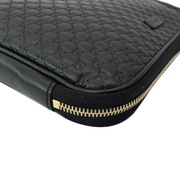 Gucci Microguccissima Leather Clutch Bag Black | DDH