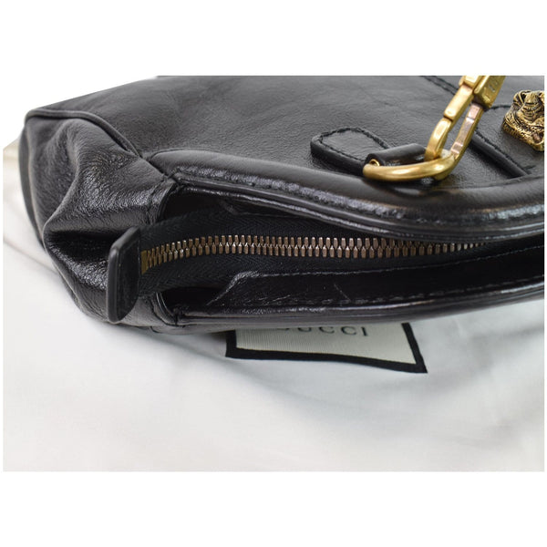 Gucci GG Re(Belle) Tiger Head Leather Crossbody Bag - corner focused view
