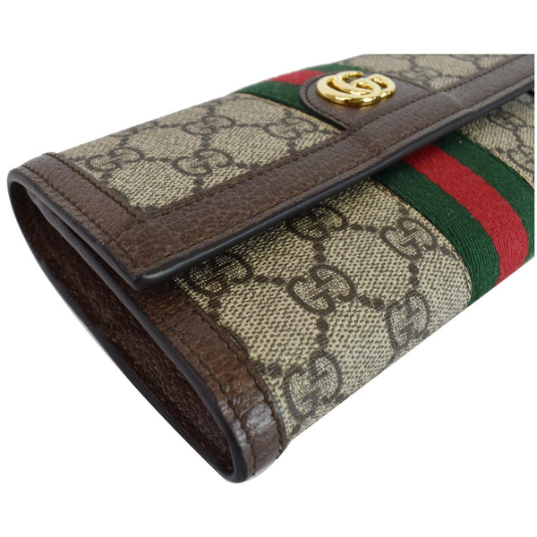 Gucci Ophidia GG Continental Supreme Canvas Wallet Beige 523153