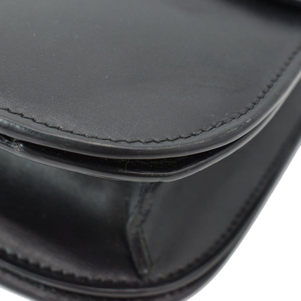 CELINE Classic Box Medium Calfskin Leather Crossbody Bag Black