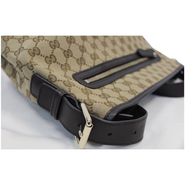 GUCCI GG Plus Monogram Canvas Messenger Shoulder Bag Beige 388930