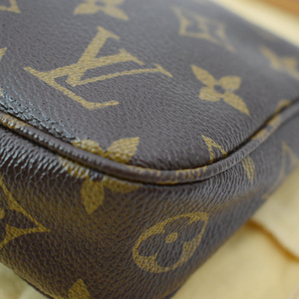 LOUIS VUITTON Grenade V Monogram Canvas Accessories Pochette Bag Brown