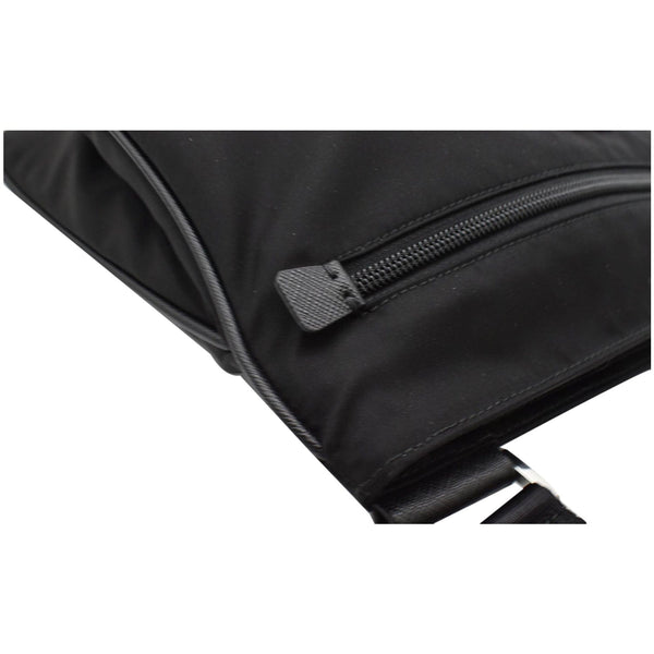 PRADA Re-Nylon Saffiano leather Crossbody Bag Black