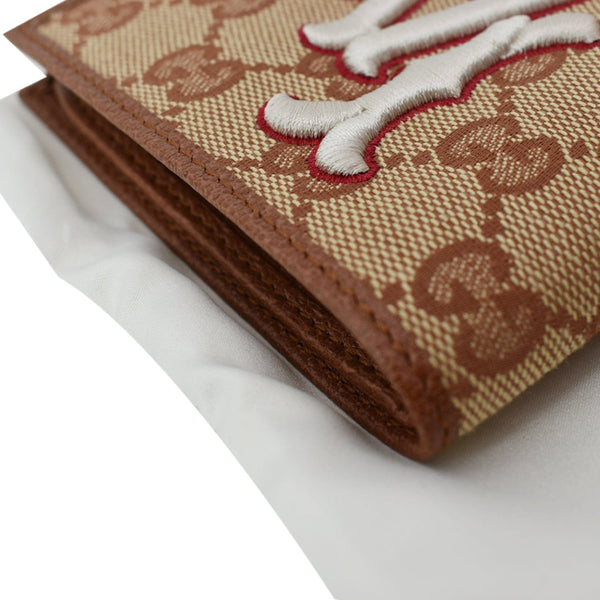 GUCCI GG LA Angels Patch Bi-fold Wallet Beige 547787