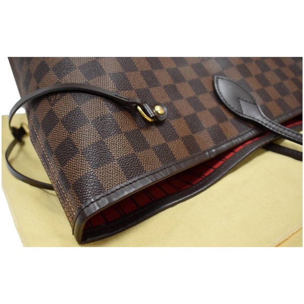 LOUIS VUITTON Neverfull GM Damier Ebene Tote Shoulder Bag Brown