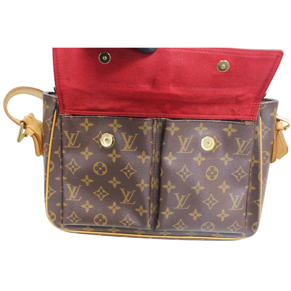 LOUIS VUITTON Viva Cite GM Monogram Canvas Shoulder Bag Brown