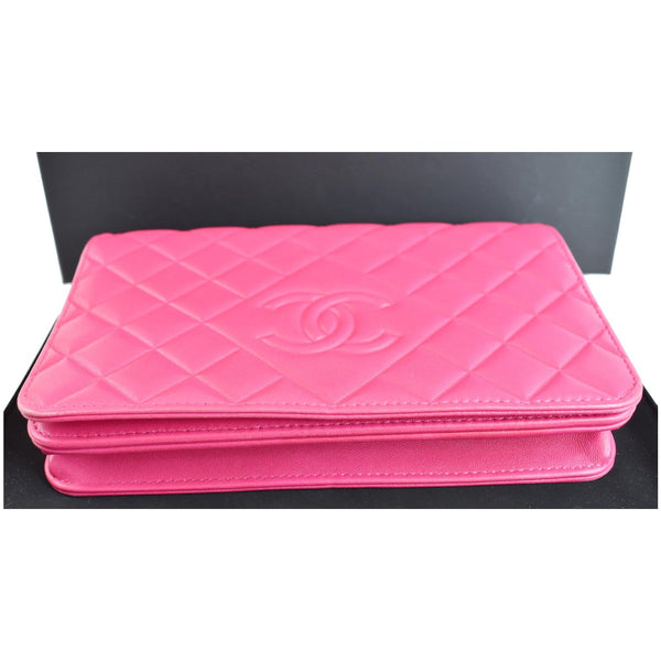 Chanel Diamond CC Wallet On Chain Bag Engraved CC