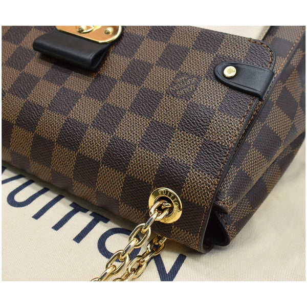 LOUIS VUITTON Vavin PM Damier Ebene Crossbody Bag Brown