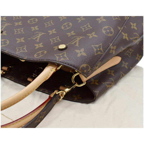 LOUIS VUITTON Montaigne MM Monogram Canvas Shoulder Bag Brown