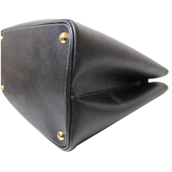 PRADA Double Handle Saffiano Leather Tote Bag Black