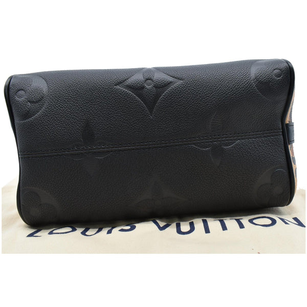 LOUIS VUITTON Speedy 25 Wild At Heart Leather Shoulder Bag Black