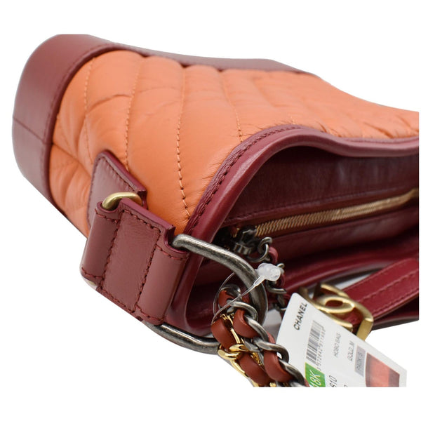 Chanel Gabrielle Small Aged Calfskin Leather Hobo Bag