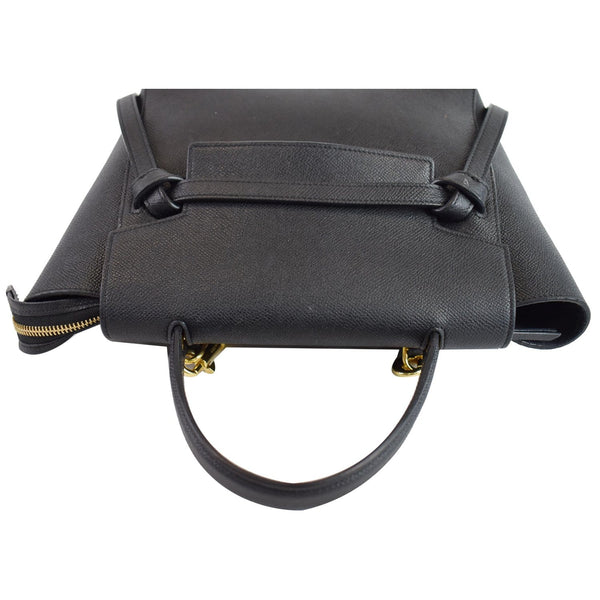 CELINE Micro Belt Grained Calfskin 2Way Shoulder Bag Black