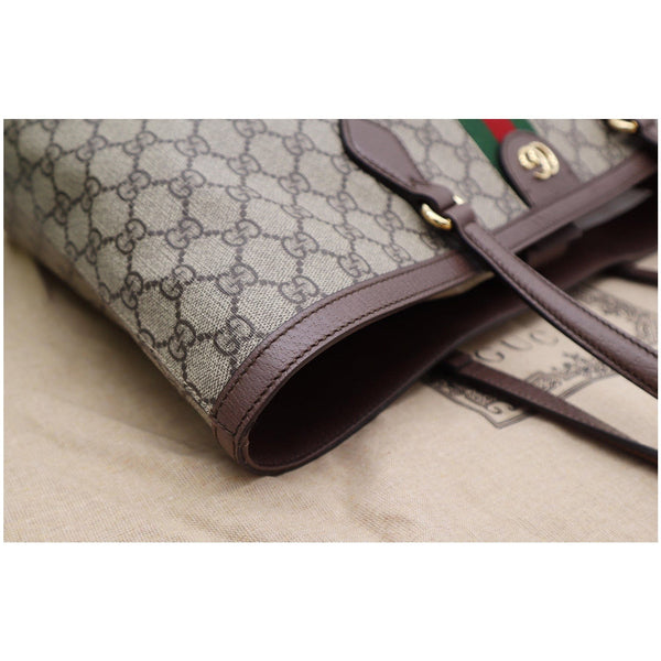 Gucci Ophidia Medium GG Supreme Canvas Tote Bag Beige