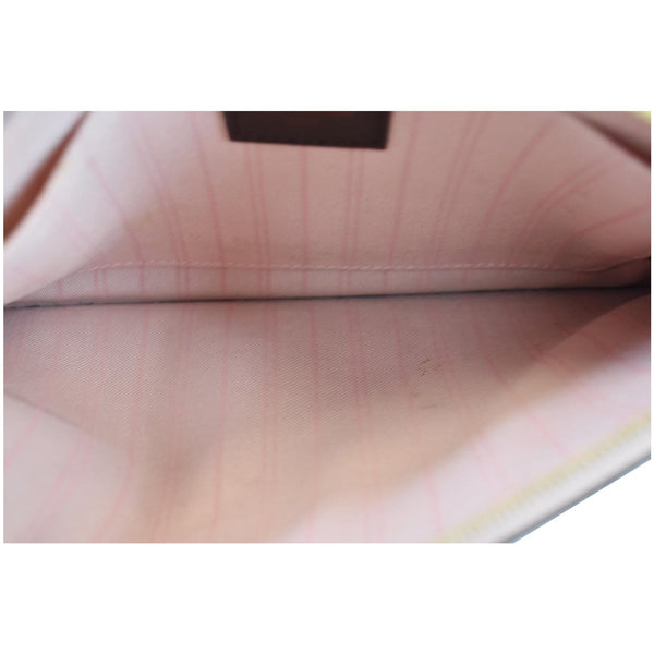 Louis Vuitton Pochette Damier Ebene Neverfull MM Pouch - interior view