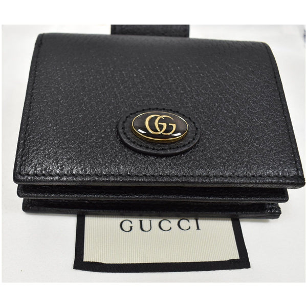 Gucci GG Small Coin Leather Chain Wallet - GG logo on front