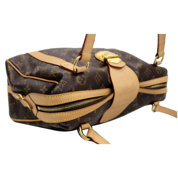 zip Lv Stresa PM Monogram Canvas Satchel Bag