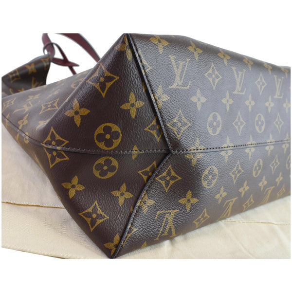 LOUIS VUITTON Flower Hobo Monogram Canvas Shoulder Hobo Bag Brown