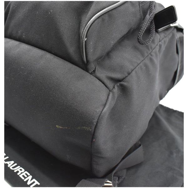 YVES SAINT LAURENT Hunting Rucksack Canvas Backpack Bag Black