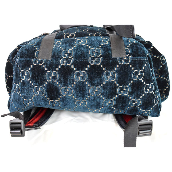 Gucci Medium GG Monogram Velvet Classic Backpack bottom preview