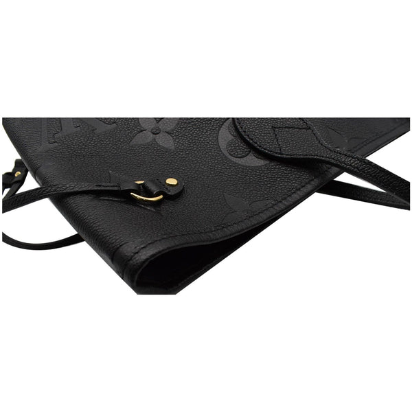 LOUIS VUITTON Neverfull MM Monogram Empreinte Tote Bag Black