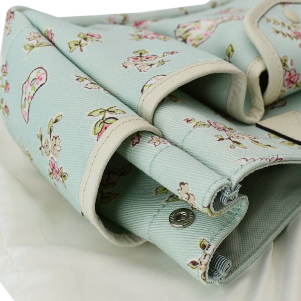 Gucci Children's Floral Print Canvas Bag Light Blue - DDH
