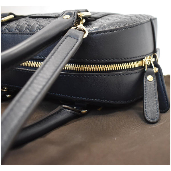 GUCCI Microguccissima Small Leather Crossbody Bag Blue 510289