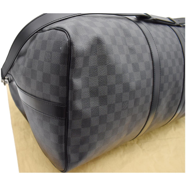 Louis Vuitton Keepall 55 Damier Graphite Travel Bag Black