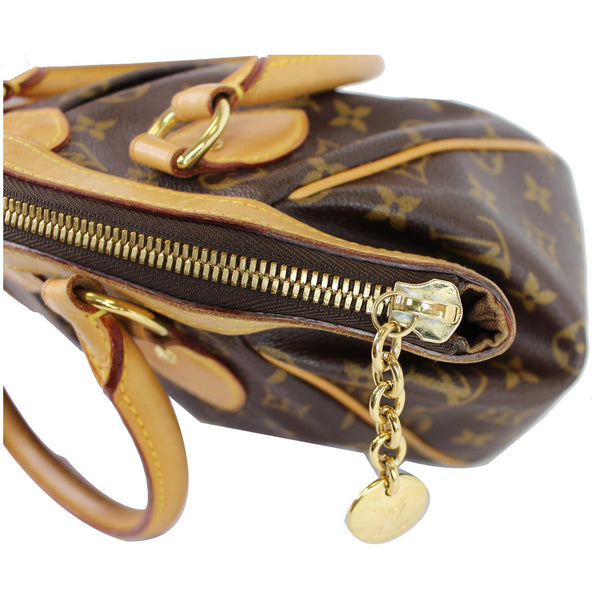 Louis Vuitton Tivoli PM Monogram Canvas Shoulder Tote - zip closeups