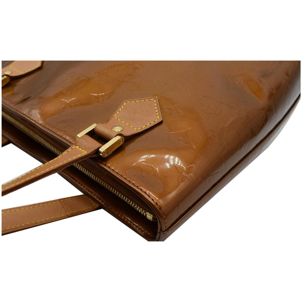 LOUIS VUITTON Houston Monogram Vernis Leather Tote Bag Bronze