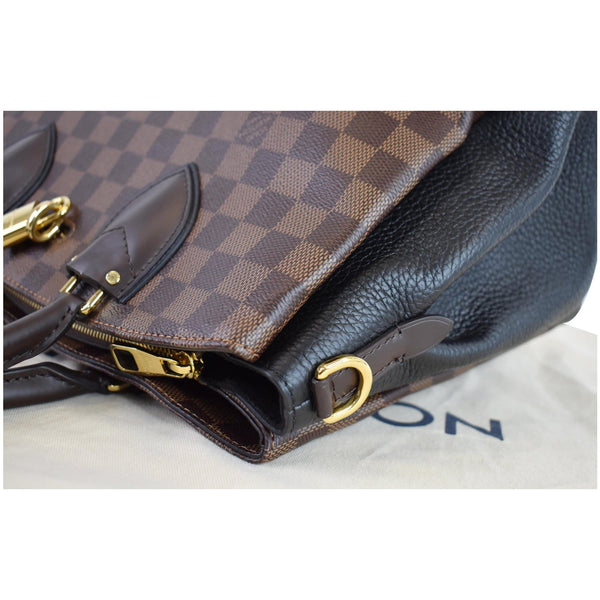 LOUIS VUITTON Normandy Damier Ebene Satchel Bag Brown