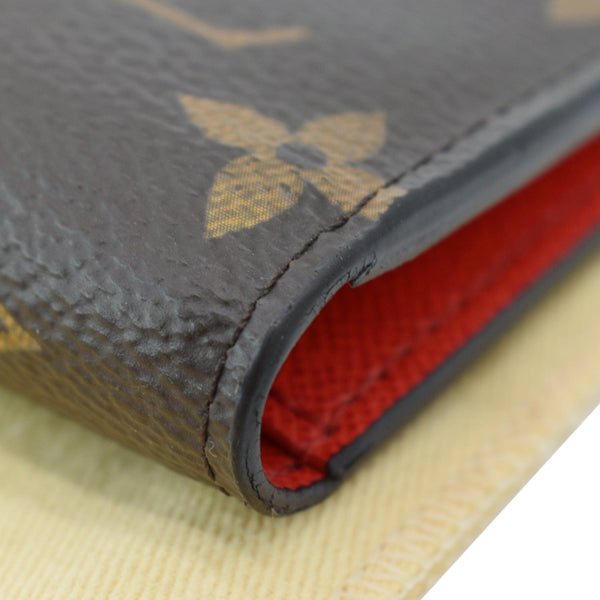 LOUIS VUITTON Adele Monogram Canvas Wallet Brown