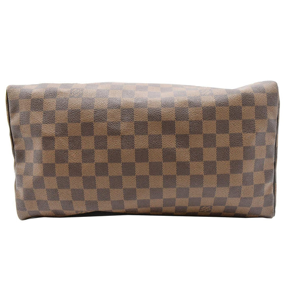 LOUIS VUITTON Speedy 35 Damier Ebene Satchel Bag Brown